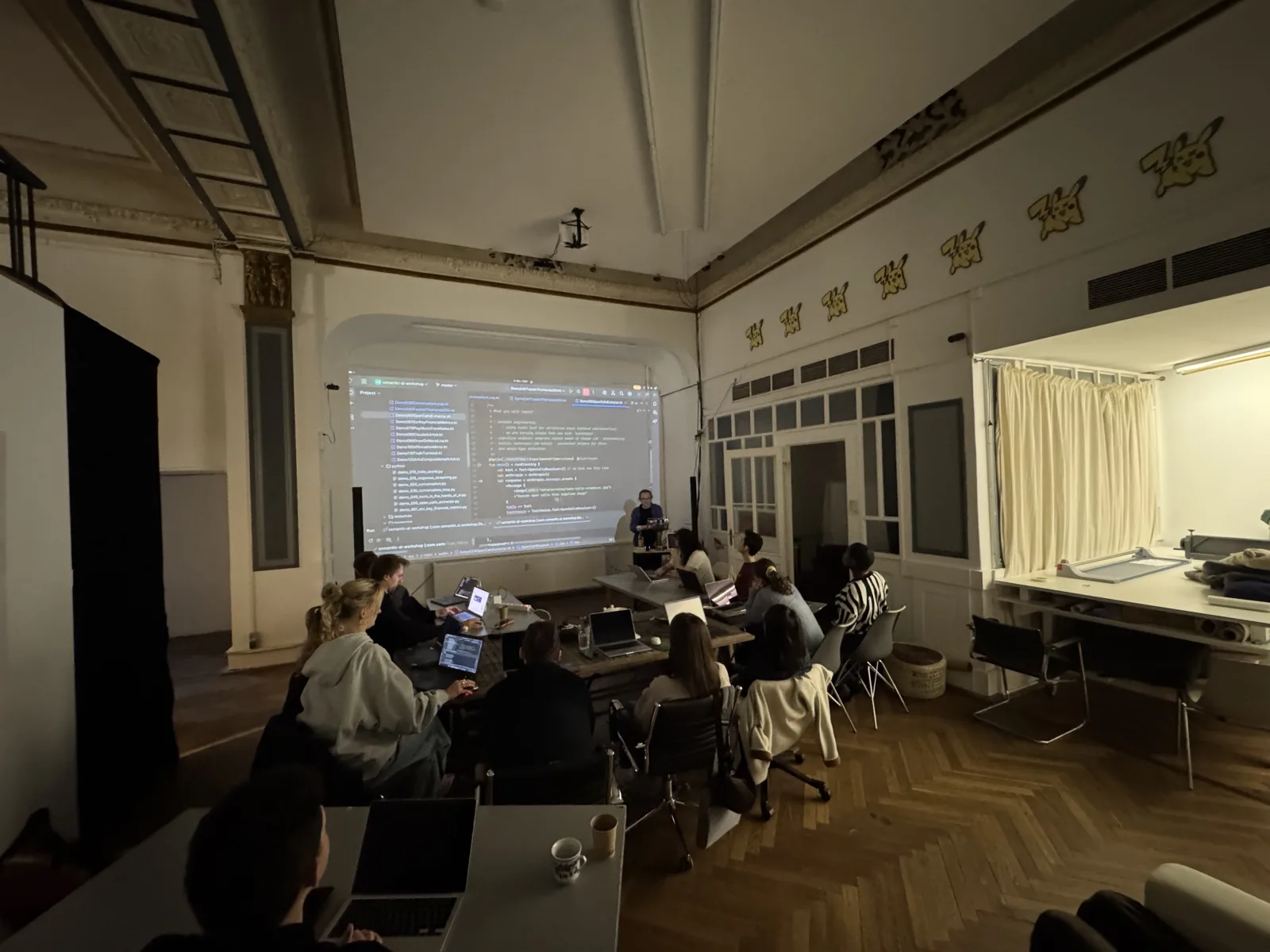 dvlp.energy team during AI workshop at Prachtsaal